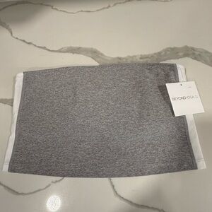 Beyond Yoga Gray Stretch Tube Top Strapless Athleisure Womens Size Large NEW